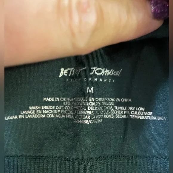 Betsey Johnson Bra Performance Racerback Fitness Sports Jade Teal Size Medium - Picture 7 of 13